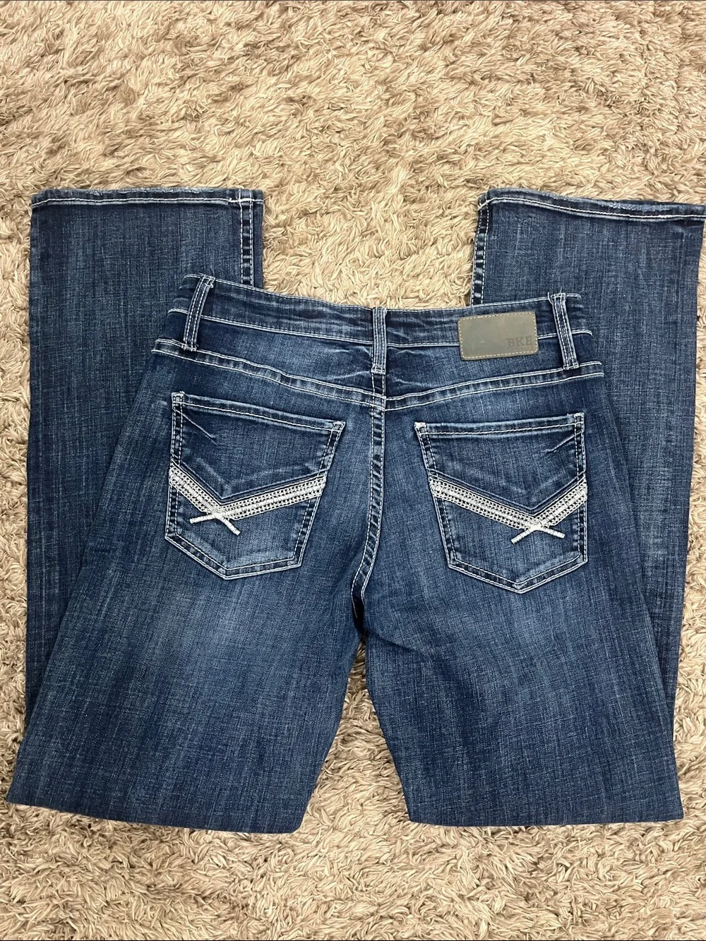 BKE Men's Blue Flared Jeans
